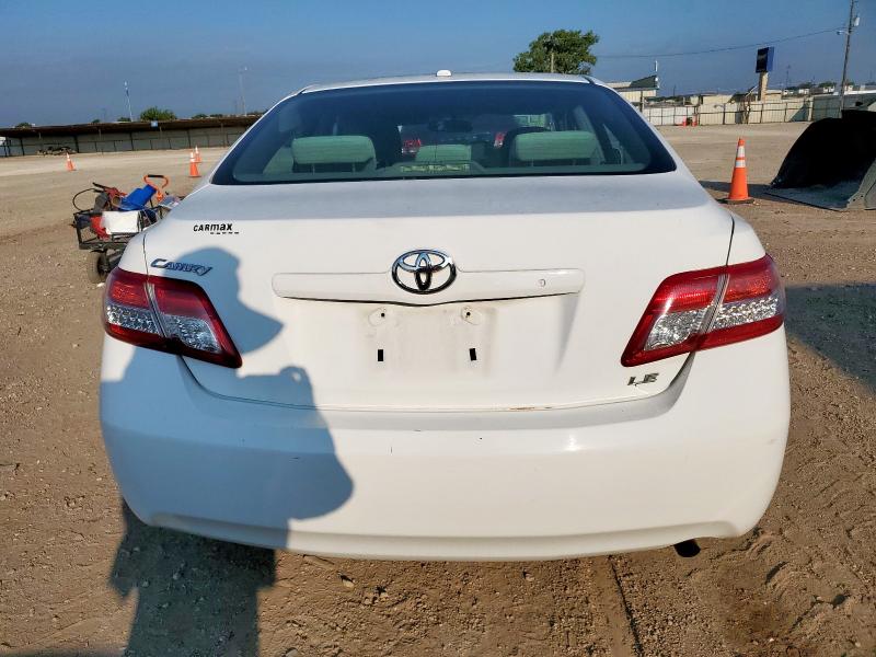 4T4BF3EK4AR059776 - 2010 TOYOTA CAMRY BASE WHITE photo 6