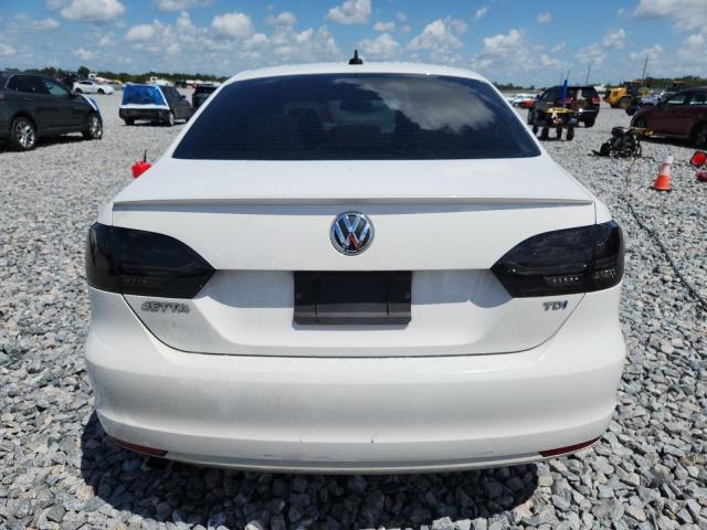 3VWLL7AJXEM382544 - 2014 VOLKSWAGEN JETTA TDI WHITE photo 6