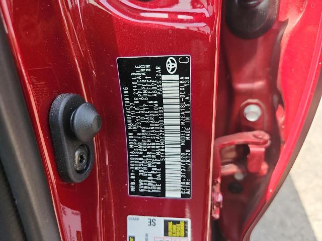 5YFB4MDE2PP001189 - 2023 TOYOTA COROLLA LE أحمر صورة 12