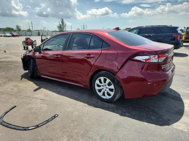5YFB4MDE2PP001189 - 2023 TOYOTA COROLLA LE أحمر صورة 2