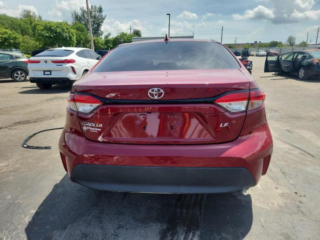 5YFB4MDE2PP001189 - 2023 TOYOTA COROLLA LE أحمر صورة 6
