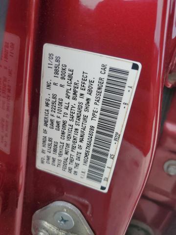 1HGCM567X6A046099 - 2006 HONDA ACCORD EX MAROON photo 13