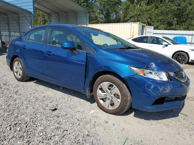 2HGFB2E54DH516448 - 2013 HONDA CIVIC LX BLUE photo 4