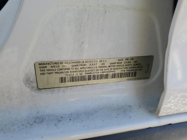 3VWDJ71K49M039561 - 2009 VOLKSWAGEN GLI أبيض صورة 12