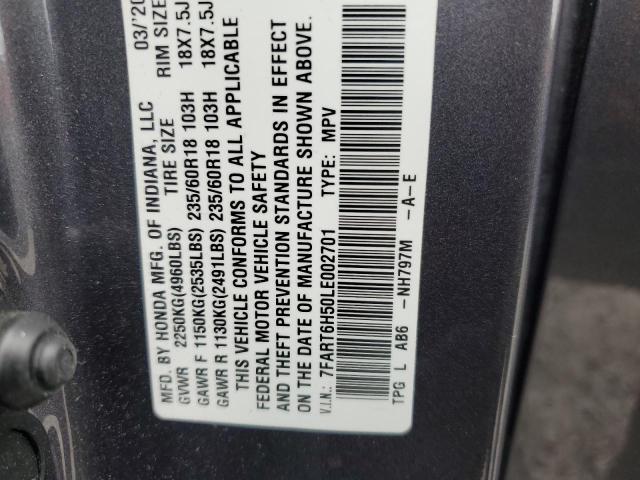 7FART6H50LE002701 - 2020 HONDA CR-V EX 石墨色 照片 13