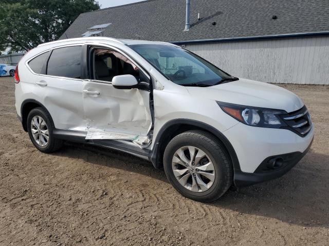 5J6RM4H71EL112889 - 2014 HONDA CR-V EXL WHITE photo 4