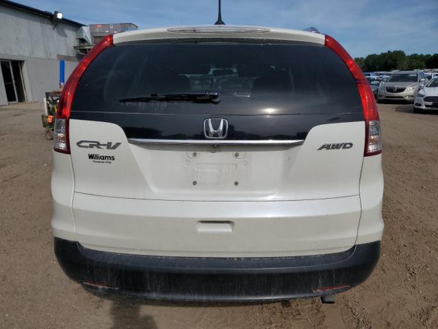 5J6RM4H71EL112889 - 2014 HONDA CR-V EXL WHITE photo 6