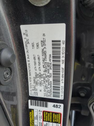 3TMDZ5BN9JM045644 - 2018 TOYOTA TACOMA DOUBLE CAB Gris photo 12