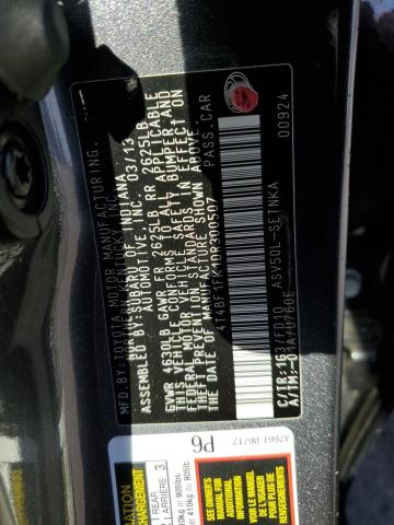 4T4BF1FK1DR300507 - 2013 TOYOTA CAMRY L 灰色 照片 13