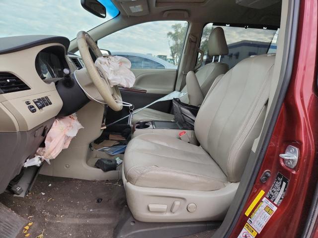5TDYK3DC2DS378620 - 2013 TOYOTA SIENNA XLE BURGUNDY photo 7