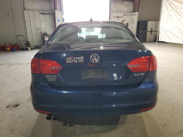 3VWDP7AJ3CM371438 - 2012 VOLKSWAGEN JETTA SE Կապույտ լուսանկար 6