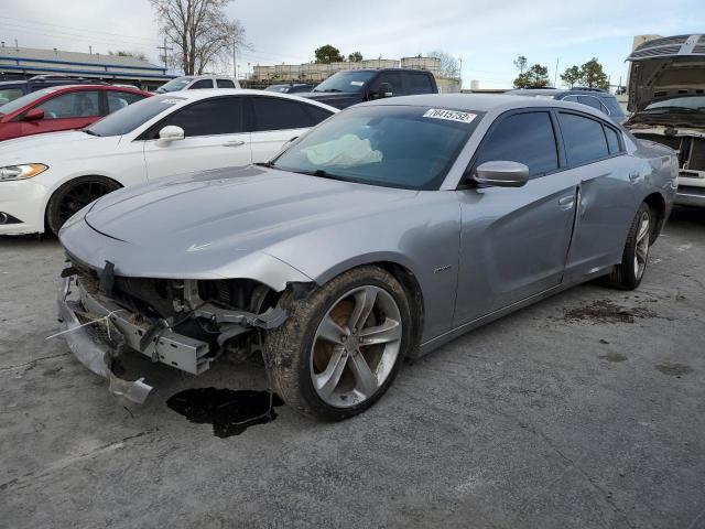 2C3CDXCT2GH203465 - 2016 DODGE CHARGER R/T GRAY photo 1