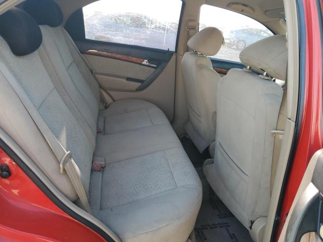 KL1TG566X7B044336 - 2007 CHEVROLET AVEO LT RED photo 10