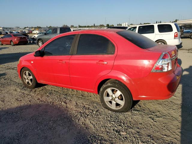 KL1TG566X7B044336 - 2007 CHEVROLET AVEO LT RED photo 2