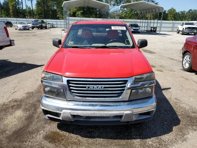 1GTCS149778121240 - 2007 GMC CANYON RED photo 5