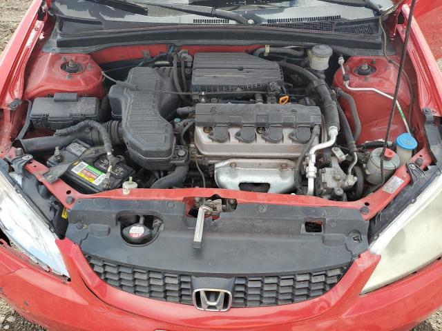 1HGEM22355L011564 - 2005 HONDA CIVIC DX VP წითელი ფოტო 11