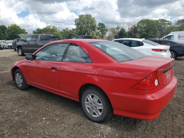 1HGEM22355L011564 - 2005 HONDA CIVIC DX VP წითელი ფოტო 2