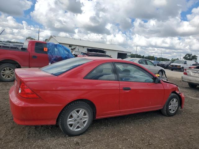 1HGEM22355L011564 - 2005 HONDA CIVIC DX VP წითელი ფოტო 3