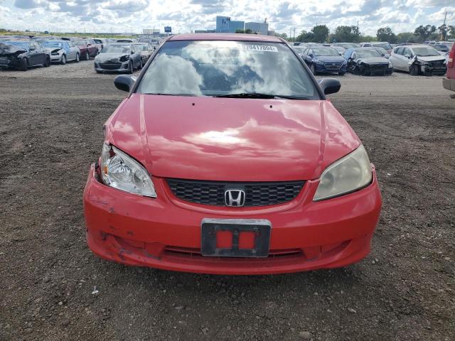 1HGEM22355L011564 - 2005 HONDA CIVIC DX VP RED photo 5