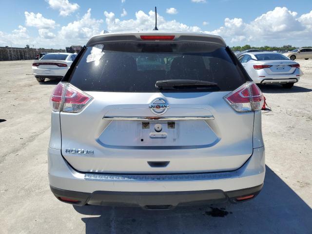 KNMAT2MT4GP614594 - 2016 NISSAN ROGUE S SILVER photo 6