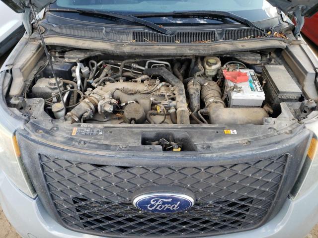 1FM5K8AT1EGB54704 - 2014 FORD EXPLORER POLICE INTERCEPTOR Grau Foto 11