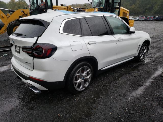 WBX57DP04NN162158 - 2022 BMW X3 XDRIVE30I WHITE photo 3