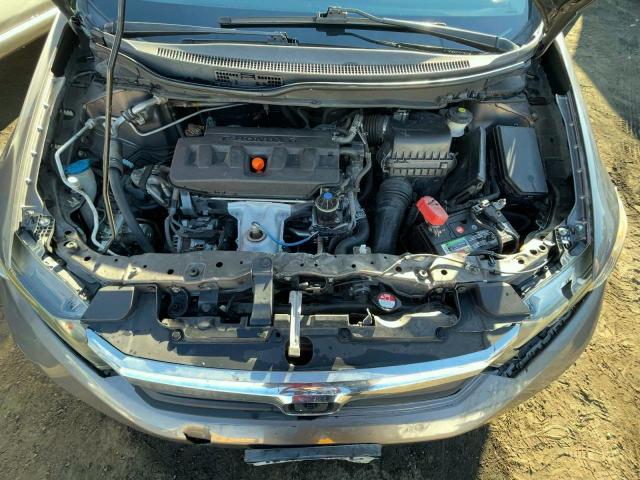 19XFB2F59CE336390 - 2012 HONDA CIVIC LX BROWN photo 7