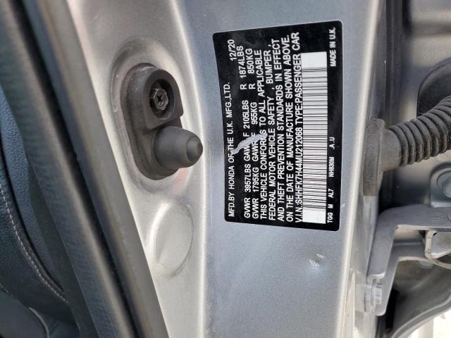 SHHFK7H44MU212068 - 2021 HONDA CIVIC SPORT 灰色 照片 13