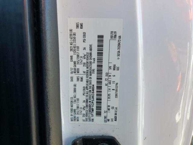 1FTMF1CP3JKC64804 - 2018 FORD F150 Ağ foto 12