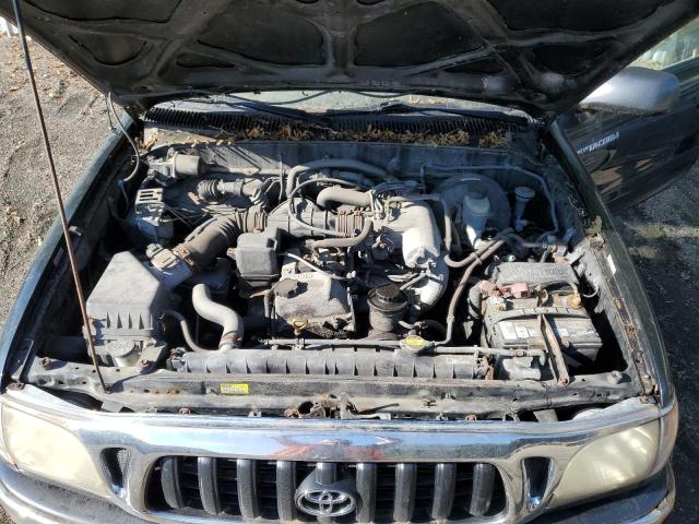 5TEWM72N24Z458306 - 2004 TOYOTA TACOMA XTRACAB GREEN photo 11