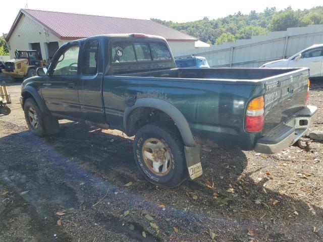 5TEWM72N24Z458306 - 2004 TOYOTA TACOMA XTRACAB GREEN photo 2