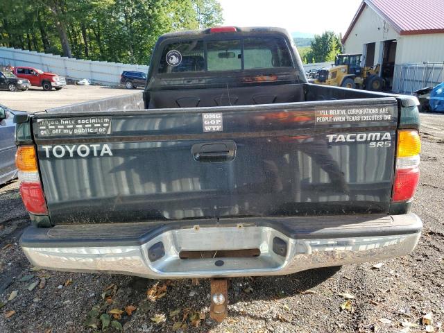 5TEWM72N24Z458306 - 2004 TOYOTA TACOMA XTRACAB GREEN photo 6