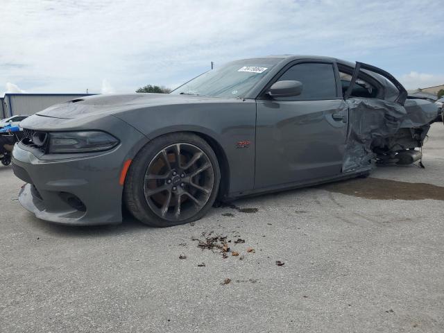 2C3CDXGJ9KH668522 - 2019 DODGE CHARGER SCAT PACK GRAY photo 1