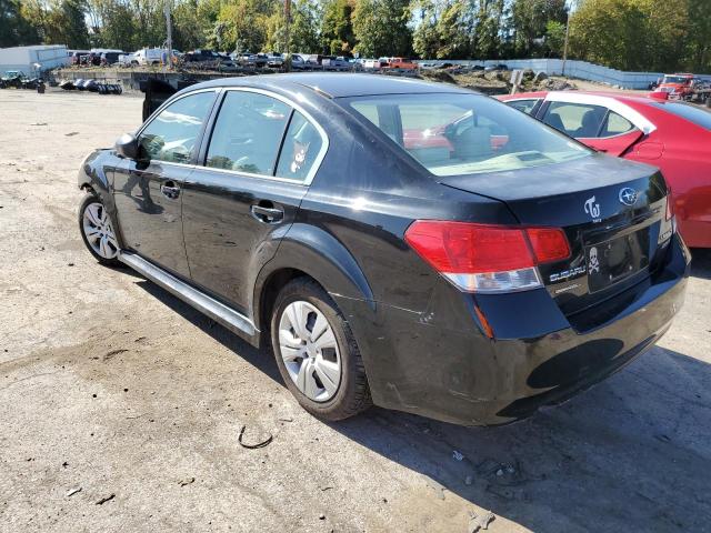 4S3BMBA62B3215022 - 2011 SUBARU LEGACY 2.5I BLACK photo 2