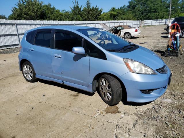 JHMGE8H48AC009887 - 2010 HONDA FIT SPORT BLUE photo 4