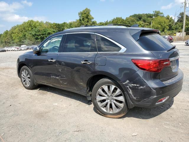 5FRYD4H47EB024535 - 2014 ACURA MDX TECHNOLOGY GRAY photo 2