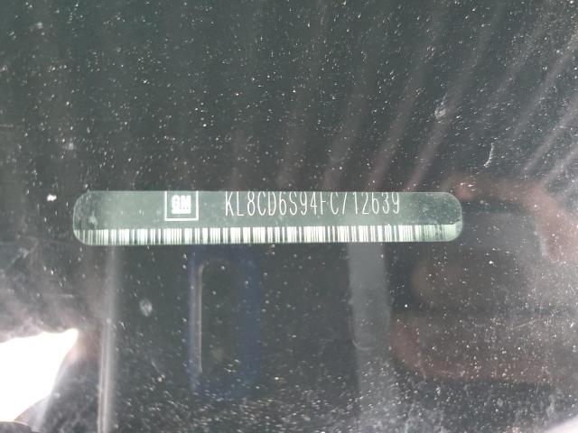 KL8CD6S94FC712639 - 2015 CHEVROLET SPARK 1LT BLACK photo 12