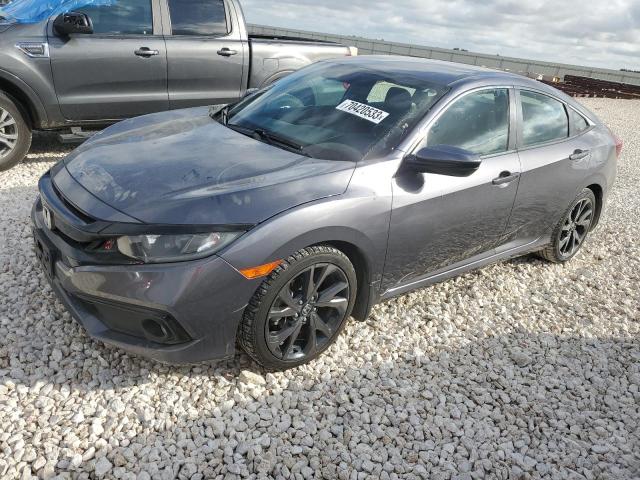 2HGFC2F88KH557538 - 2019 HONDA CIVIC SPORT 银色 照片 1