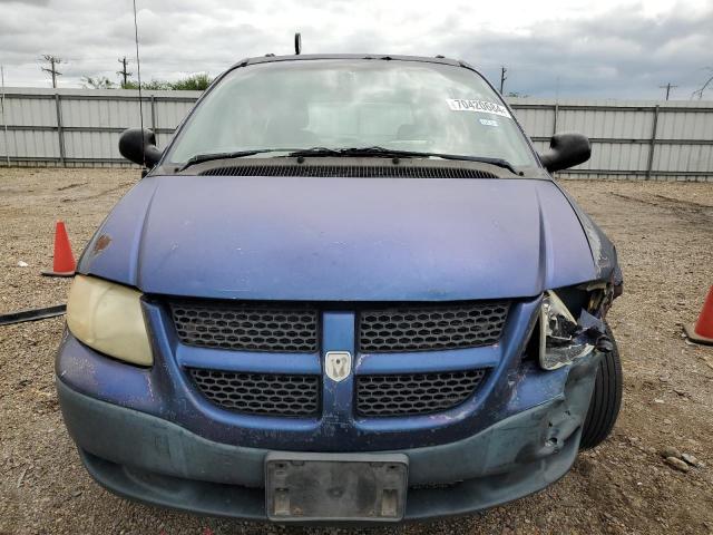 1B8GP25351B156299 - 2001 DODGE CARAVAN SE BLUE photo 5