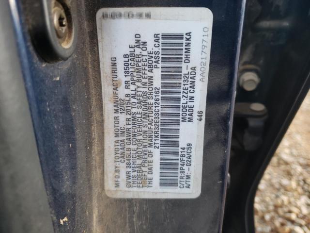 2T1KR32E33C126162 - 2003 TOYOTA COROLLA MA XR BLUE photo 12