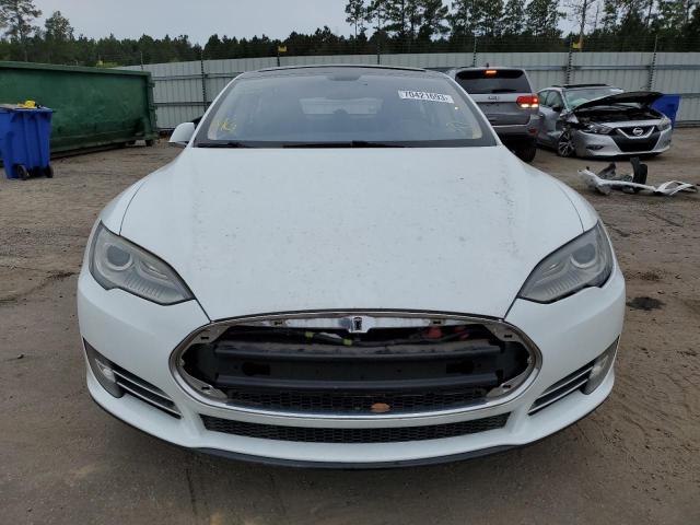 5YJSA1CP7DFP15708 - 2013 TESLA MODEL S WHITE photo 5