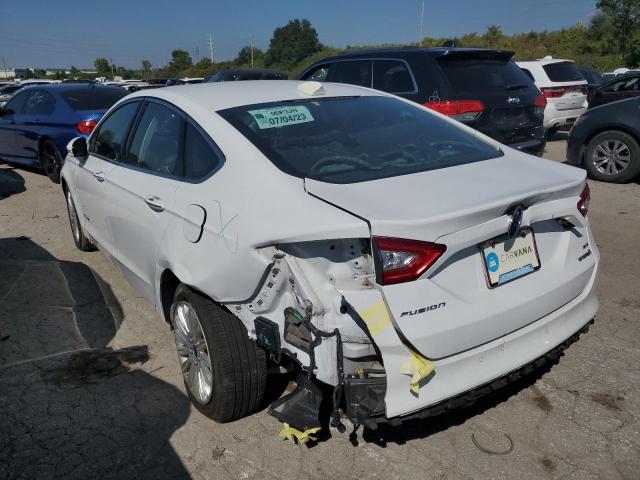 3FA6P0LU9GR310054 - 2016 FORD FUSION SE HYBRID WHITE photo 2