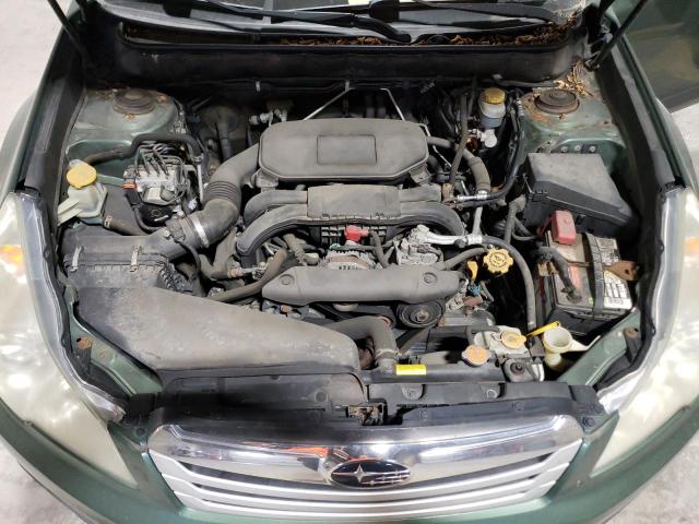 4S4BRBCC3B3315503 - 2011 SUBARU OUTBACK 2.5I PREMIUM GREEN photo 12