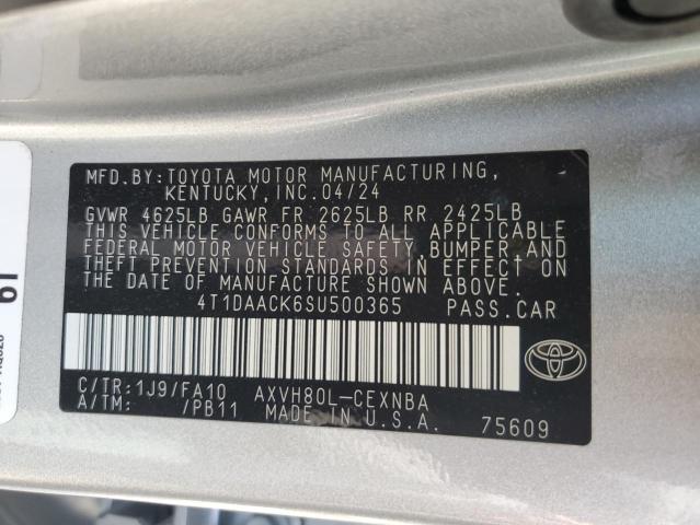 4T1DAACK6SU500365 - 2025 TOYOTA CAMRY XSE SILVER photo 13