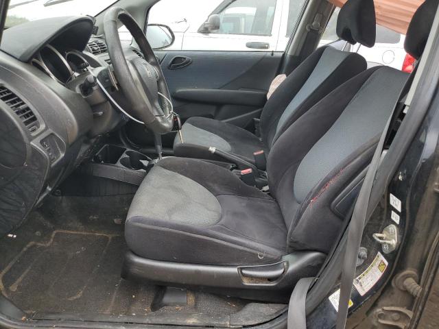 JHMGD38677S064479 - 2007 HONDA FIT S შავი ფოტო 7