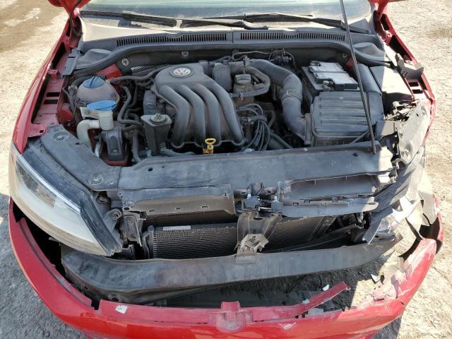 3VW2K7AJ4EM433020 - 2014 VOLKSWAGEN JETTA BASE RED photo 11