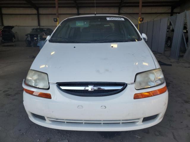 KL1TG52655B389597 - 2005 CHEVROLET AVEO LT WHITE photo 5