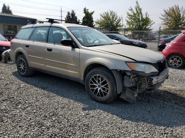 4S4BP60C886302822 - 2008 SUBARU OUTBACK TAN photo 4