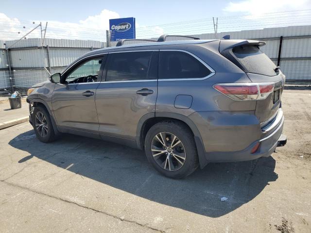5TDJKRFH2GS318029 - 2016 TOYOTA HIGHLANDER XLE Gris photo 2