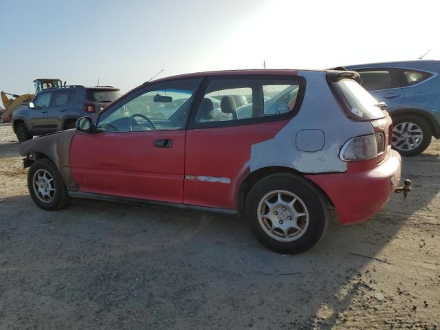 2HGEH237XRH524611 - 1994 HONDA CIVIC VX RED photo 2